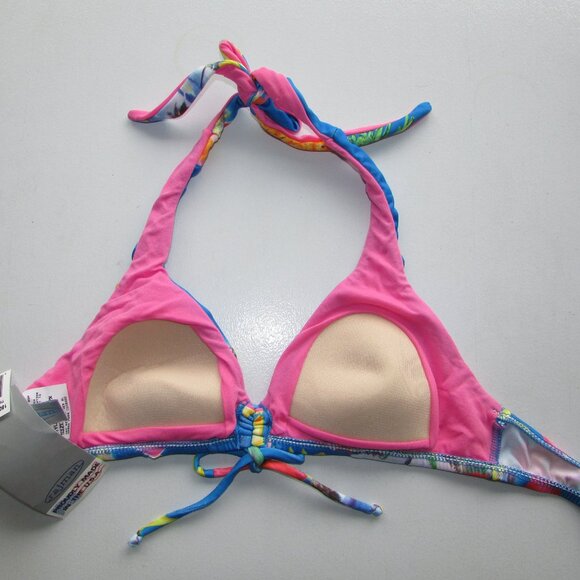 RAJMAN Blue Tropical Print Bikini - Sz Med - NEW - Picture 4 of 11